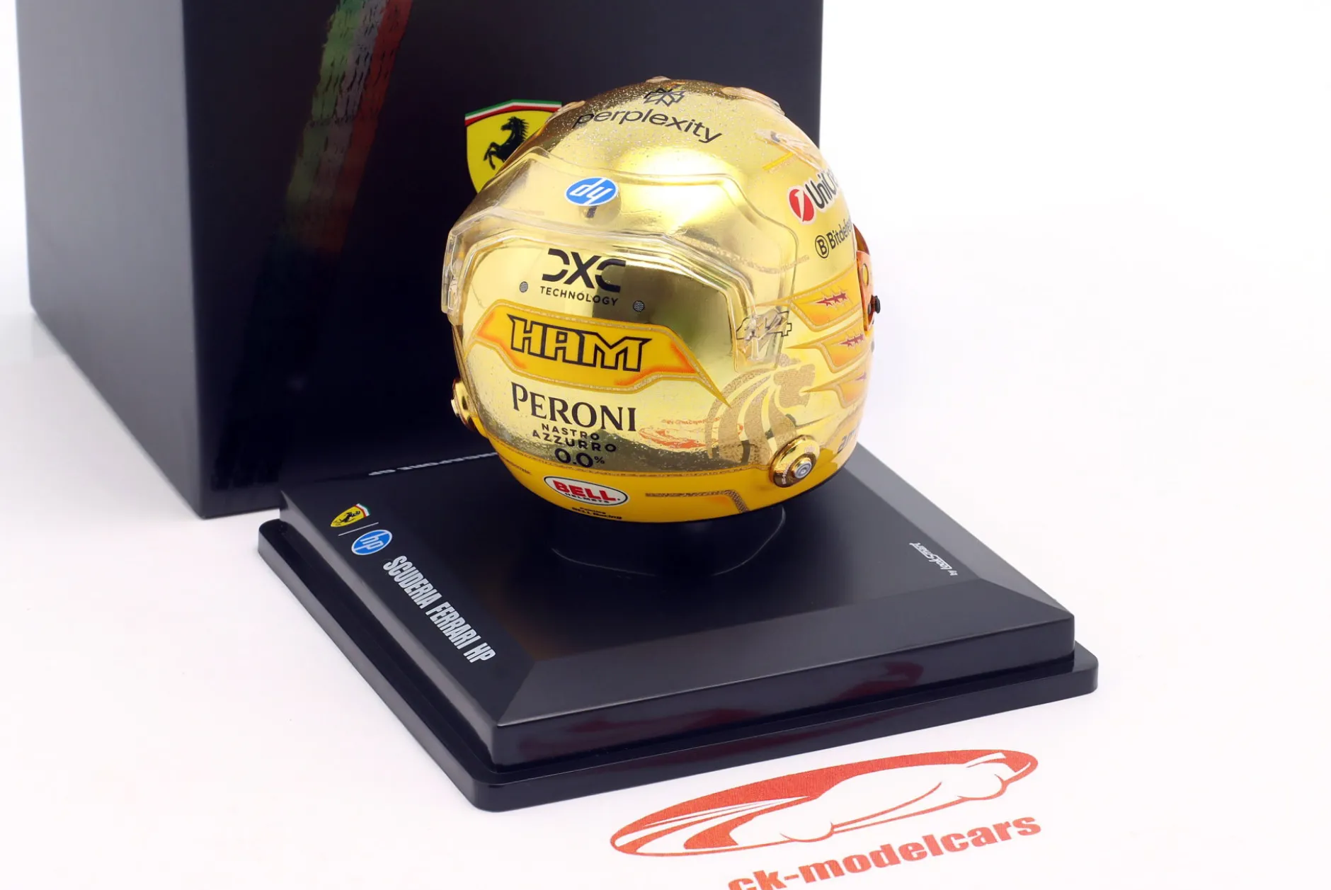 Lewis Hamilton Scuderia Ferrari #44 6th Singapore GP Formel 1 2025 Helm 1:5 LookSmart