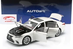 Lexus LS 500h Baujahr 2018 sonic weiß metallic 1:18 AUTOart