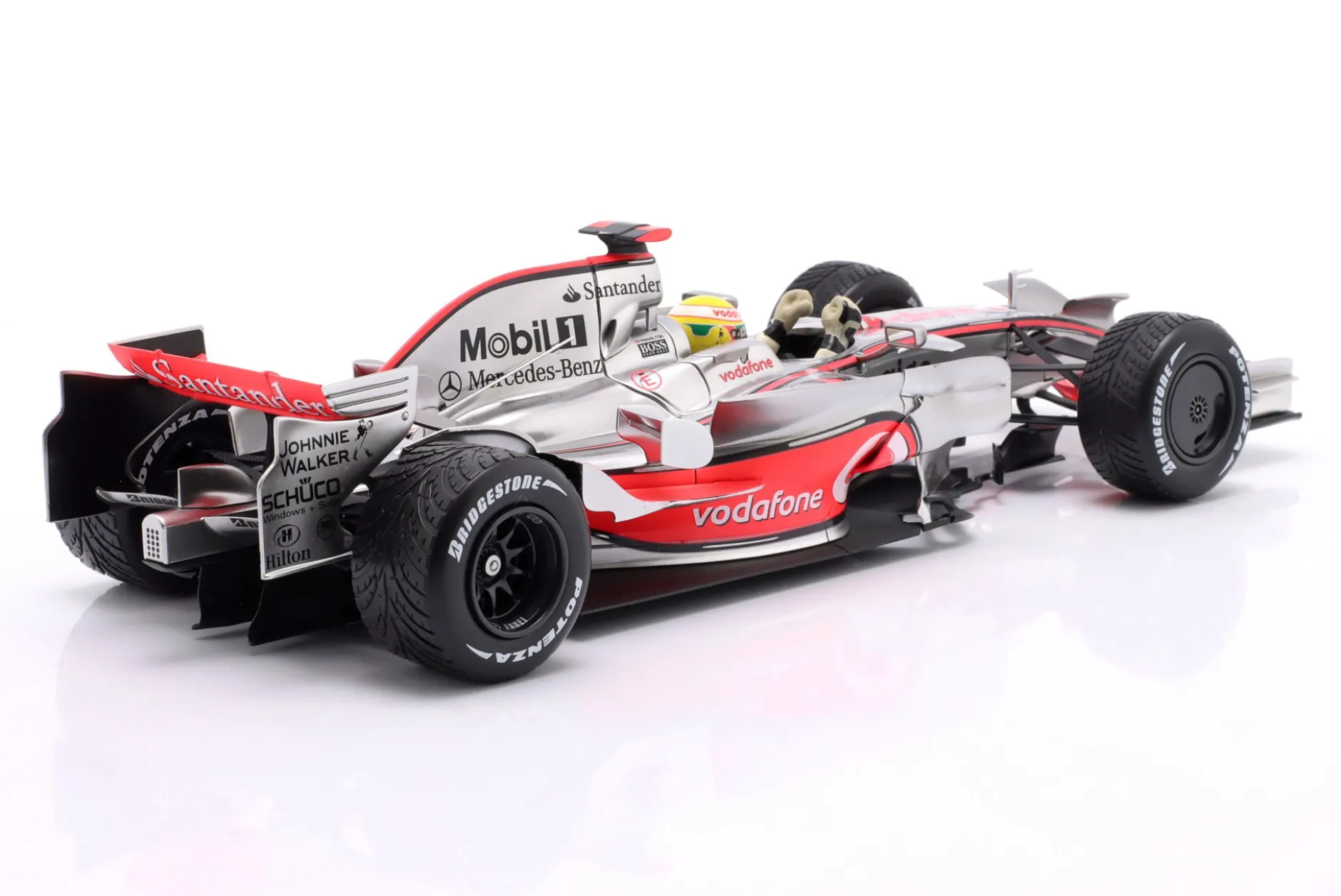 L. Hamilton McLaren MP4/23 #22 Brasilien GP Formel 1 Weltmeister 2008 1:18 Minichamps