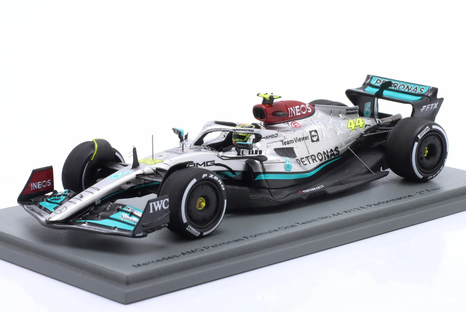L. Hamilton Mercedes-AMG F1 W13 #44 2nd Frankreich GP Formel 1 2022 1:43 Spark