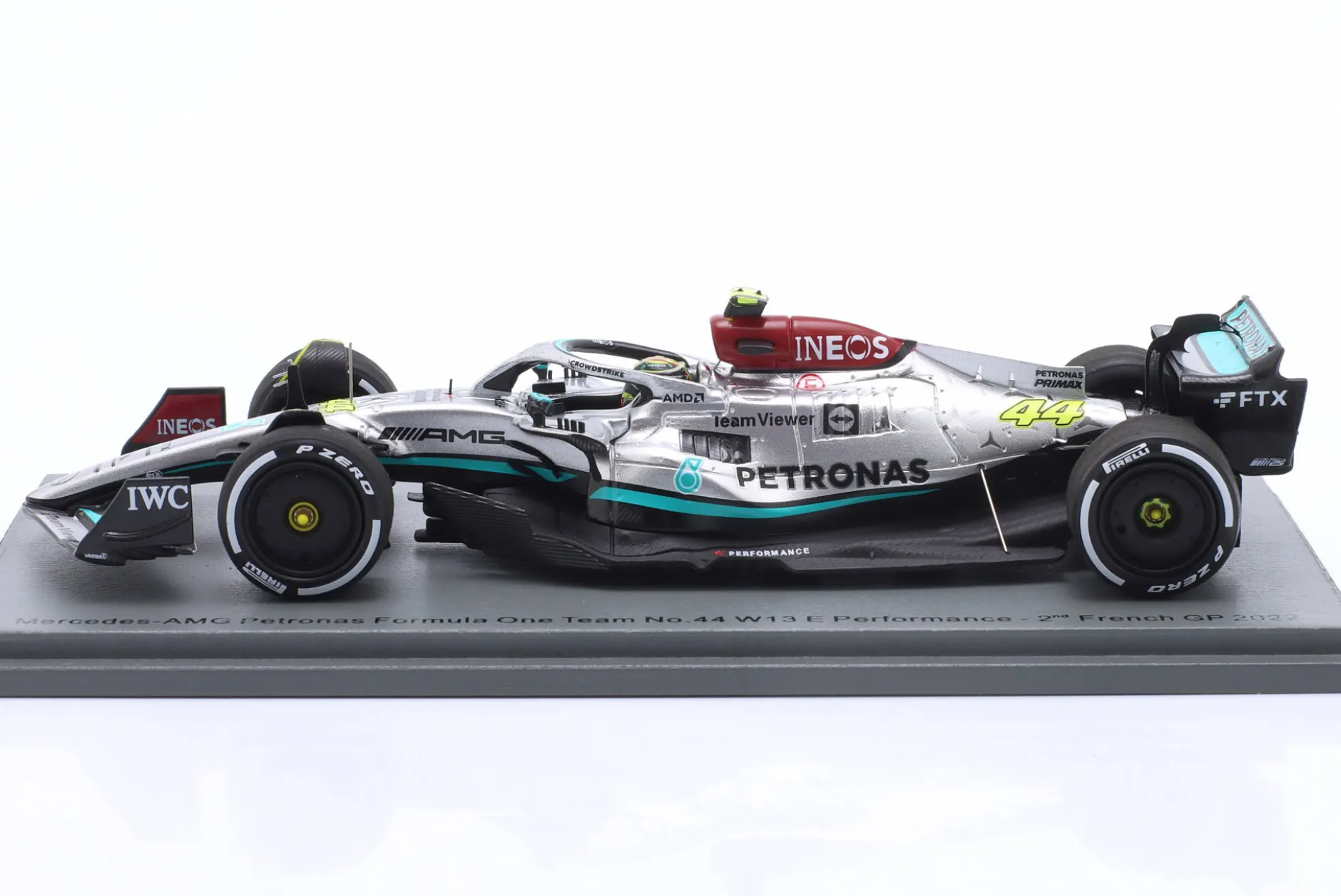 L. Hamilton Mercedes-AMG F1 W13 #44 2nd Frankreich GP Formel 1 2022 1:43 Spark