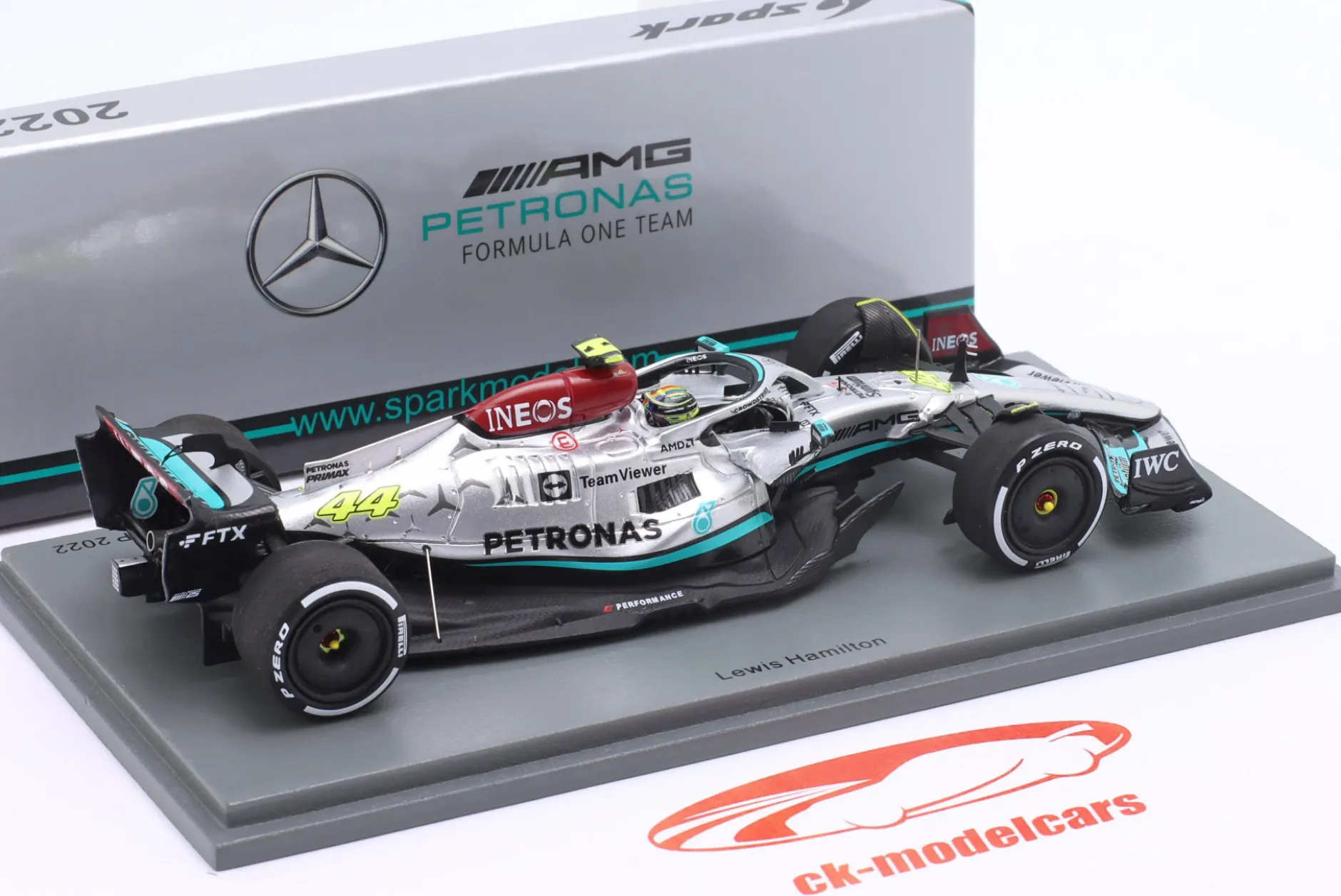 L. Hamilton Mercedes-AMG F1 W13 #44 2nd Frankreich GP Formel 1 2022 1:43 Spark