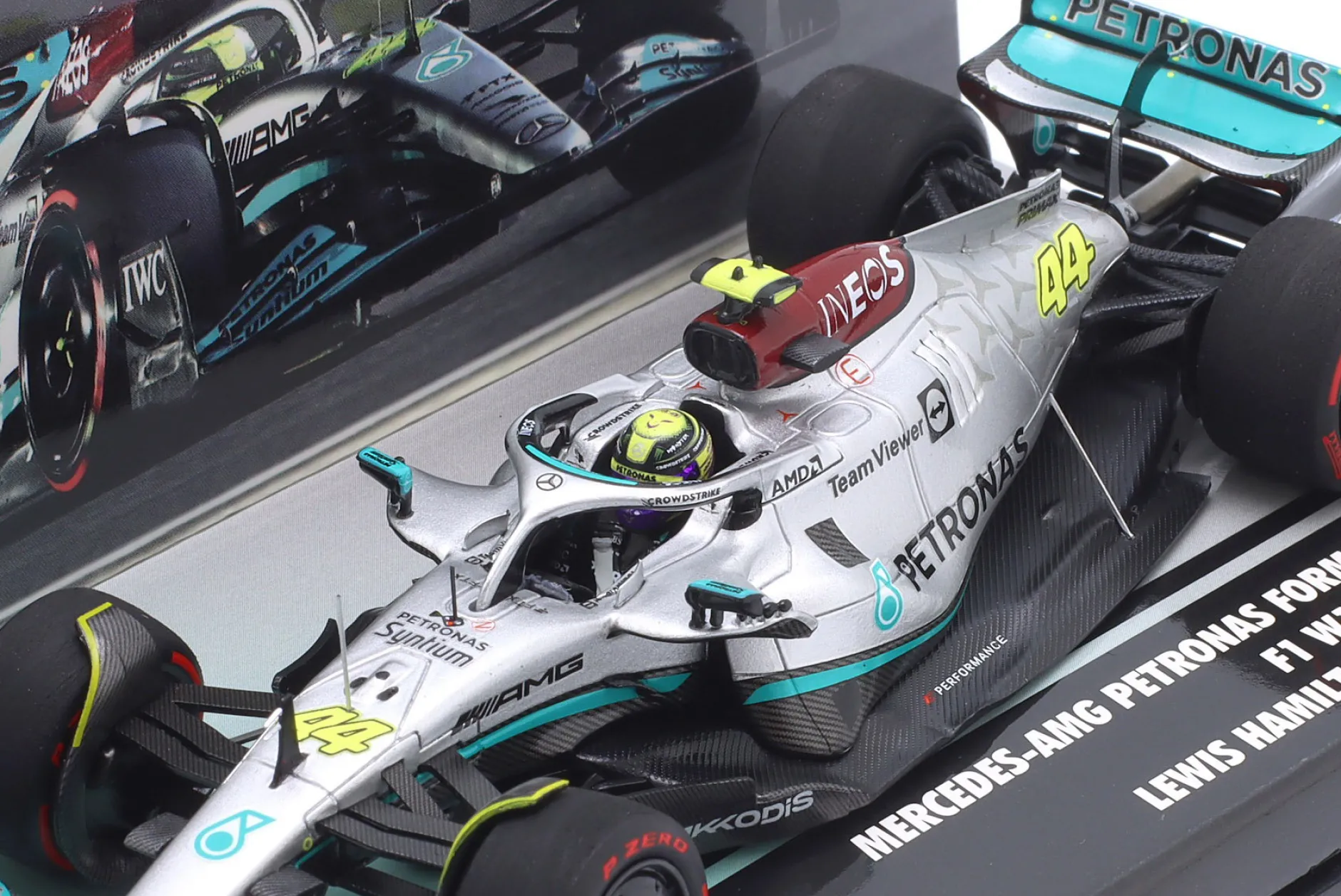 L. Hamilton Mercedes-AMG F1 W13 #44 3rd Bahrain GP Formel 1 2022 1:43 Minichamps