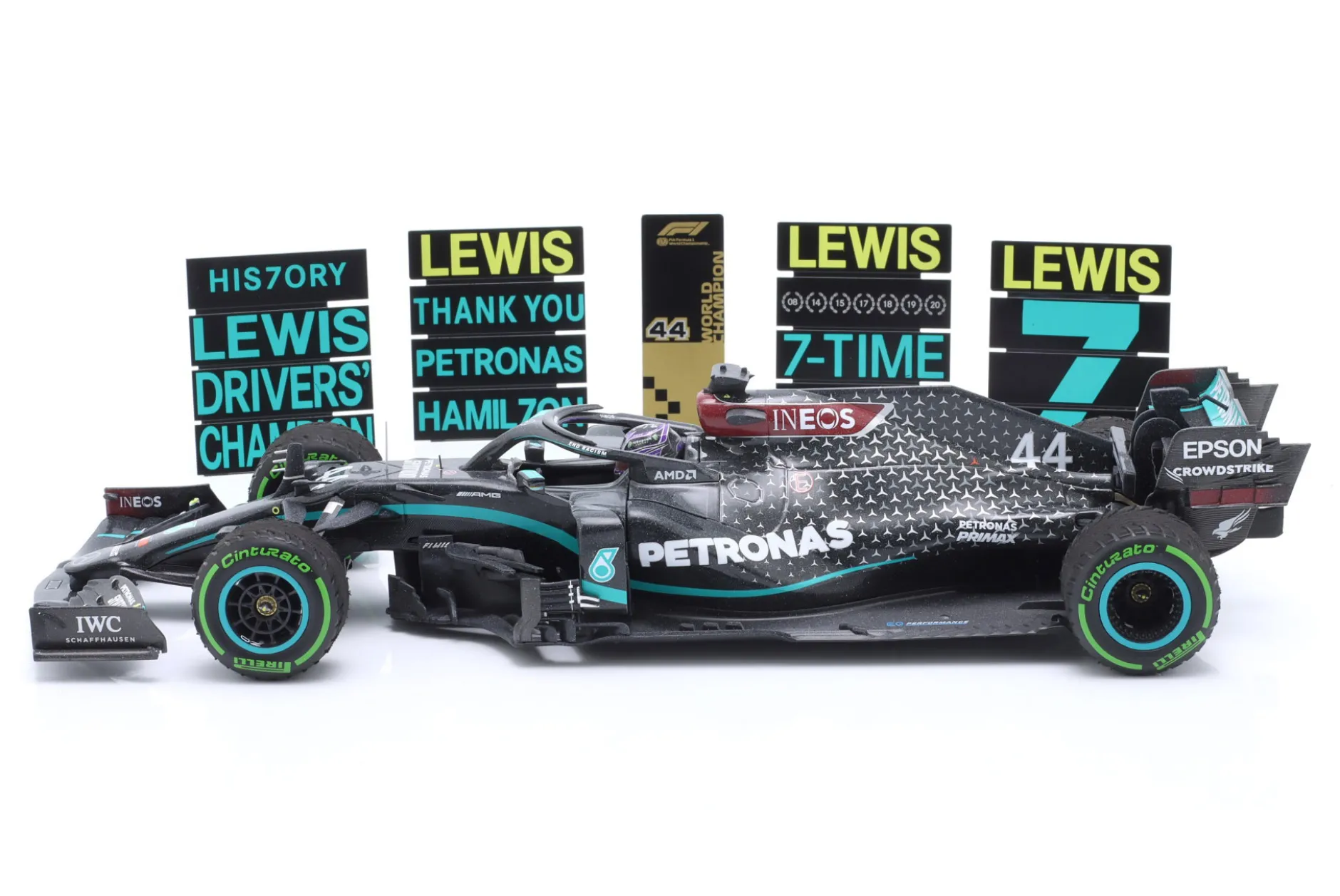 L. Hamilton Mercedes-AMG F1 W11 #44 Sieger Türkei GP Formel 1 Weltmeister 2020 1:18 Minichamps