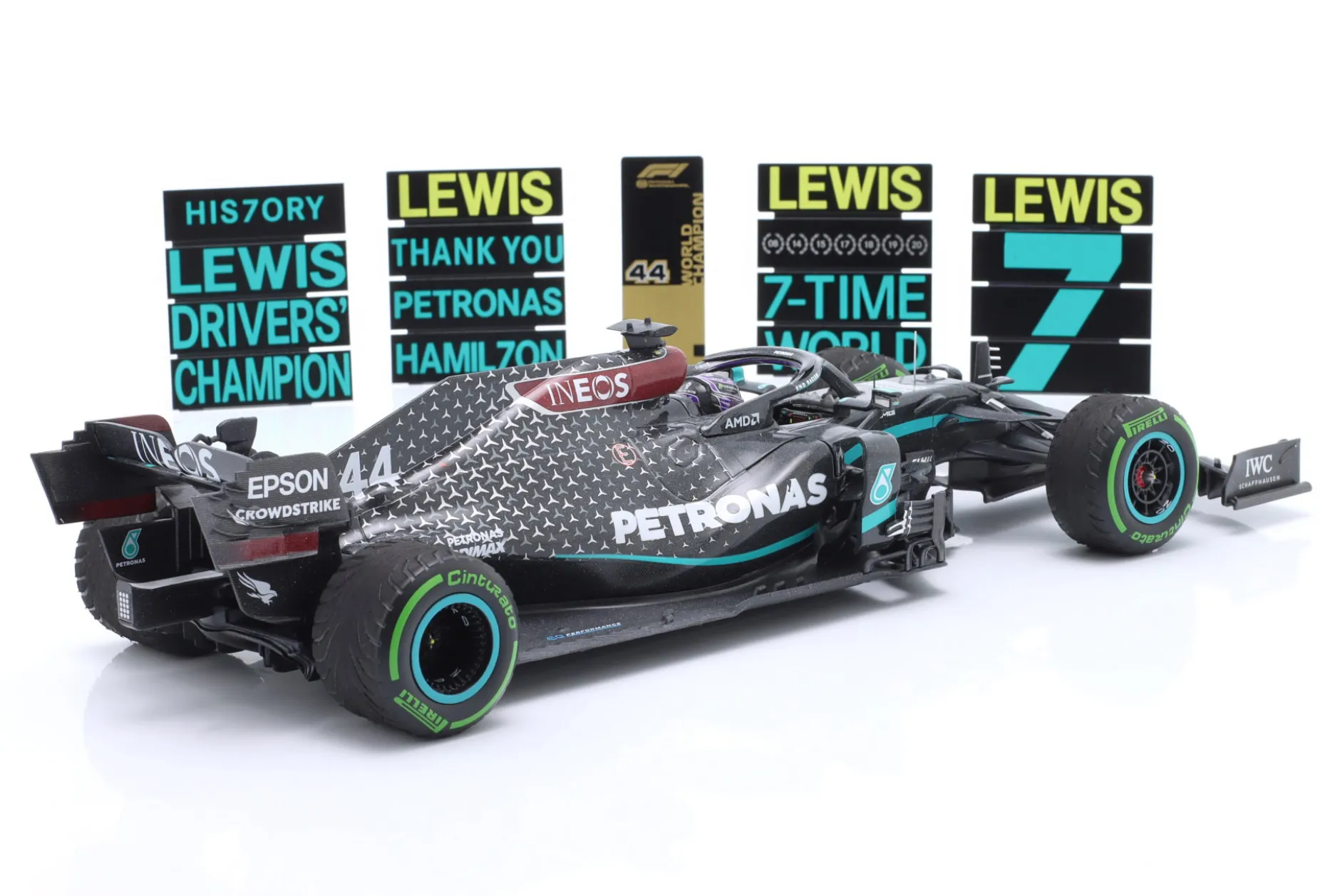 L. Hamilton Mercedes-AMG F1 W11 #44 Sieger Türkei GP Formel 1 Weltmeister 2020 1:18 Minichamps