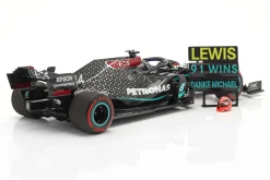 L. Hamilton Mercedes-AMG F1 W11 #44 91st Win Eifel GP Formel 1 2020 1:18 Minichamps