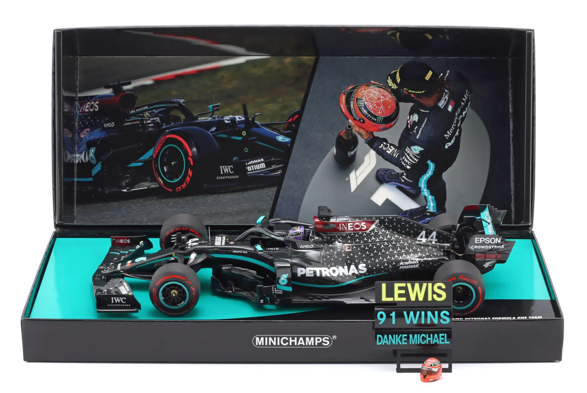 L. Hamilton Mercedes-AMG F1 W11 #44 91st Win Eifel GP Formel 1 2020 1:18 Minichamps
