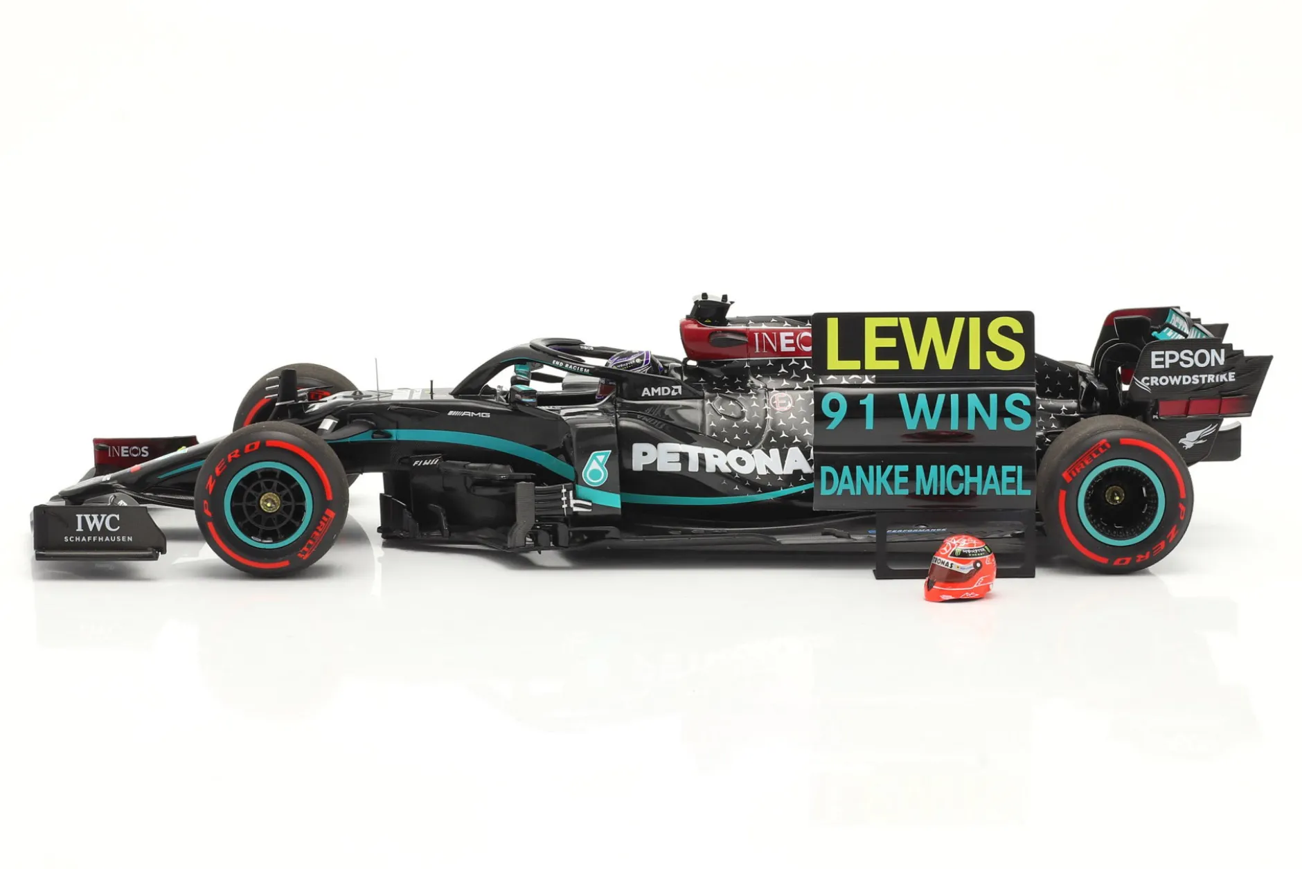 L. Hamilton Mercedes-AMG F1 W11 #44 91st Win Eifel GP Formel 1 2020 1:18 Minichamps