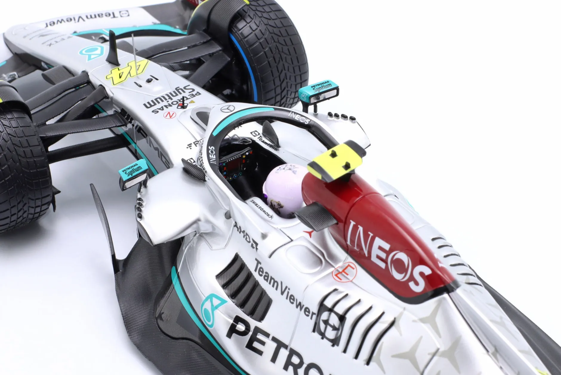 L. Hamilton Mercedes-AMG F1 W13 #44 8th Monaco GP Formel 1 2022 1:18 Minichamps