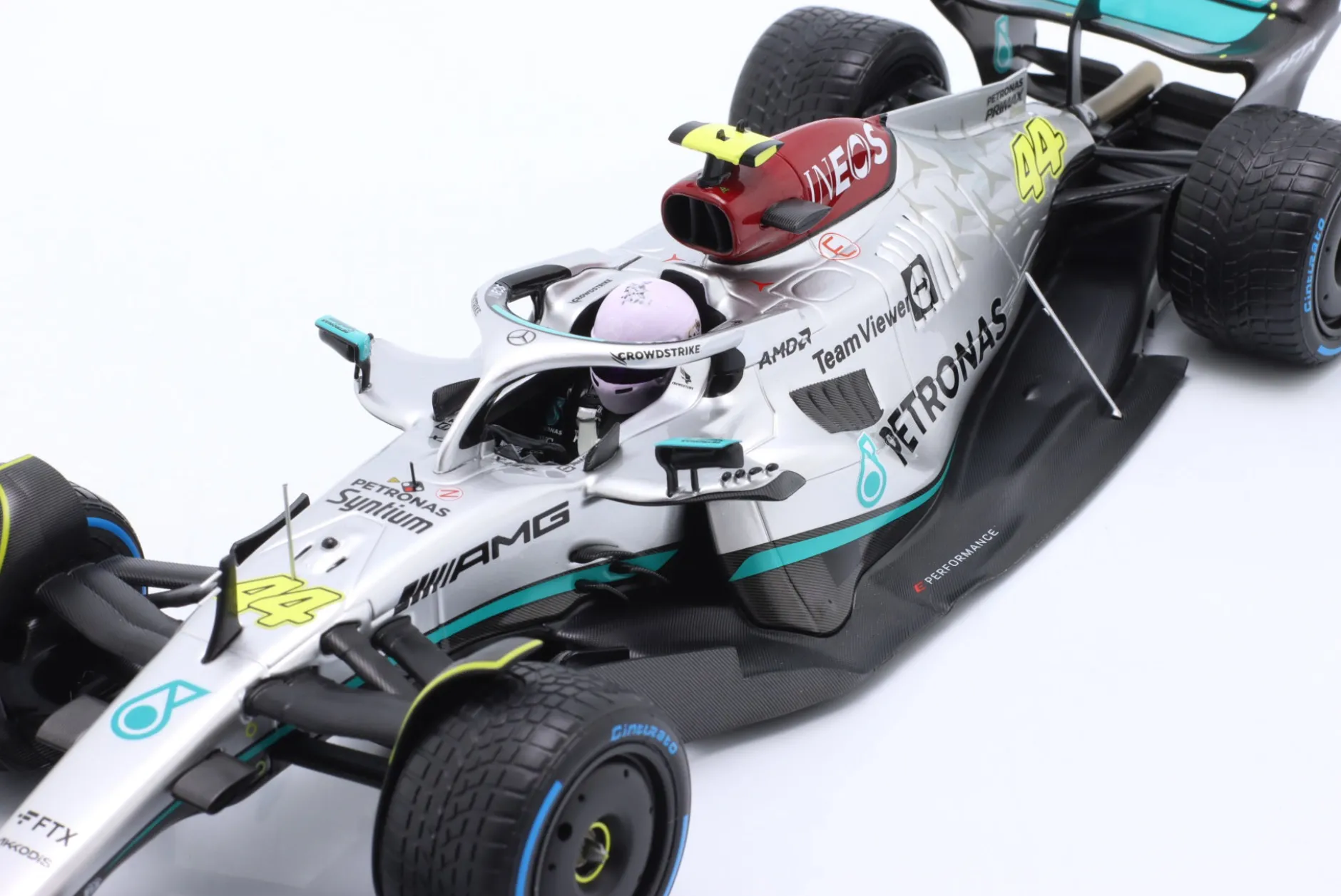 L. Hamilton Mercedes-AMG F1 W13 #44 8th Monaco GP Formel 1 2022 1:18 Minichamps