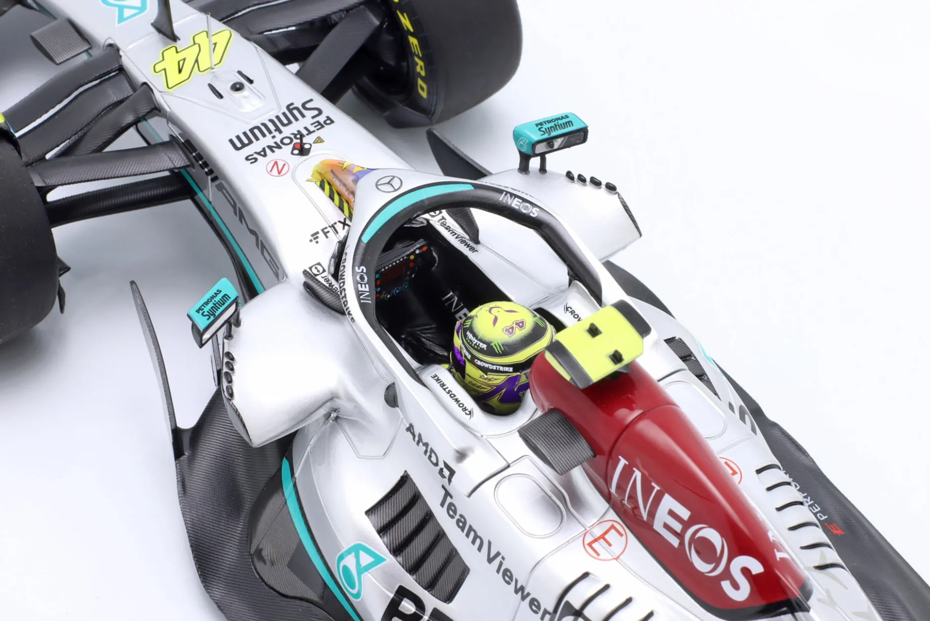 L. Hamilton Mercedes-AMG F1 W13 #44 6th Miami GP Formel 1 2022 1:18 Minichamps
