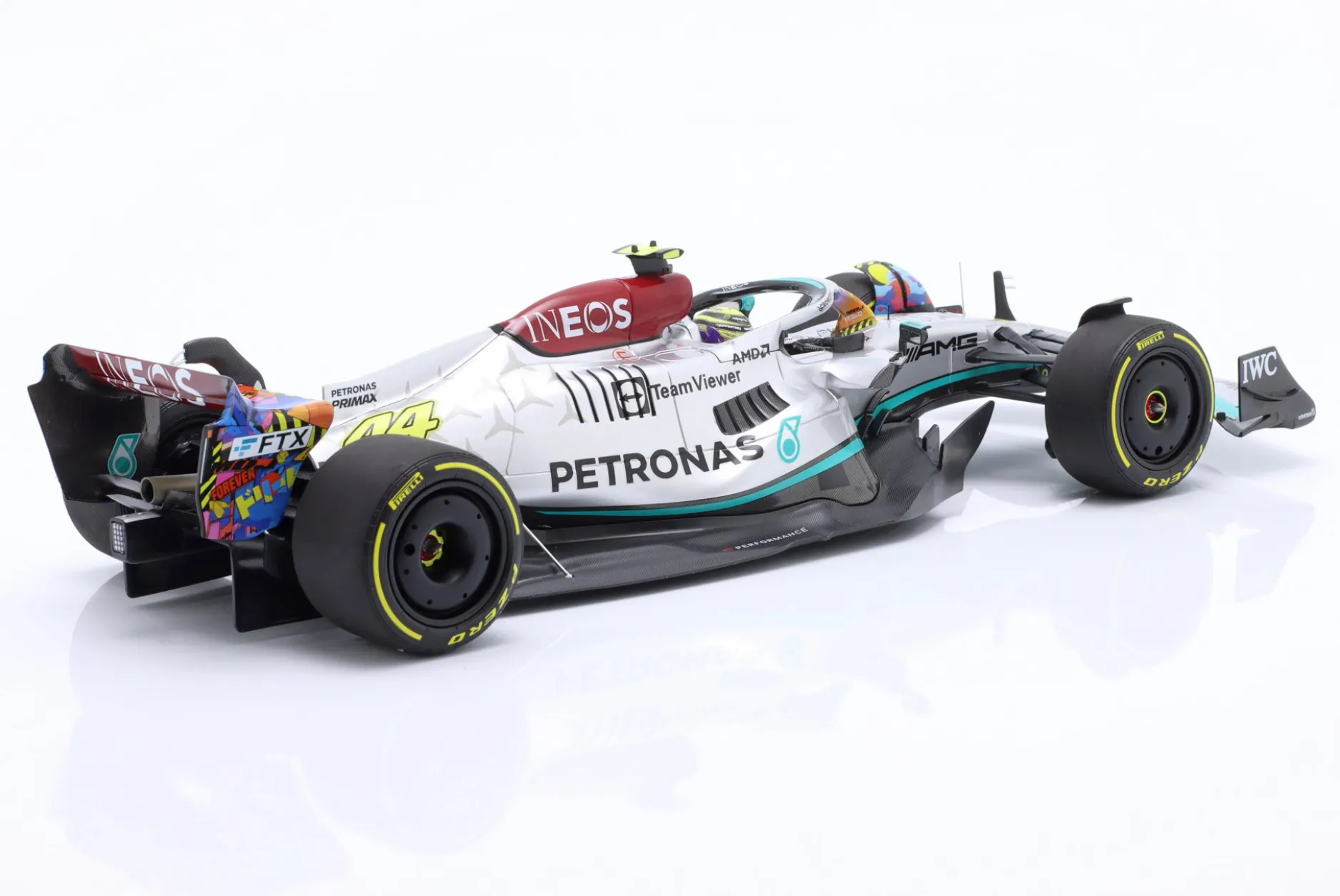 L. Hamilton Mercedes-AMG F1 W13 #44 6th Miami GP Formel 1 2022 1:18 Minichamps
