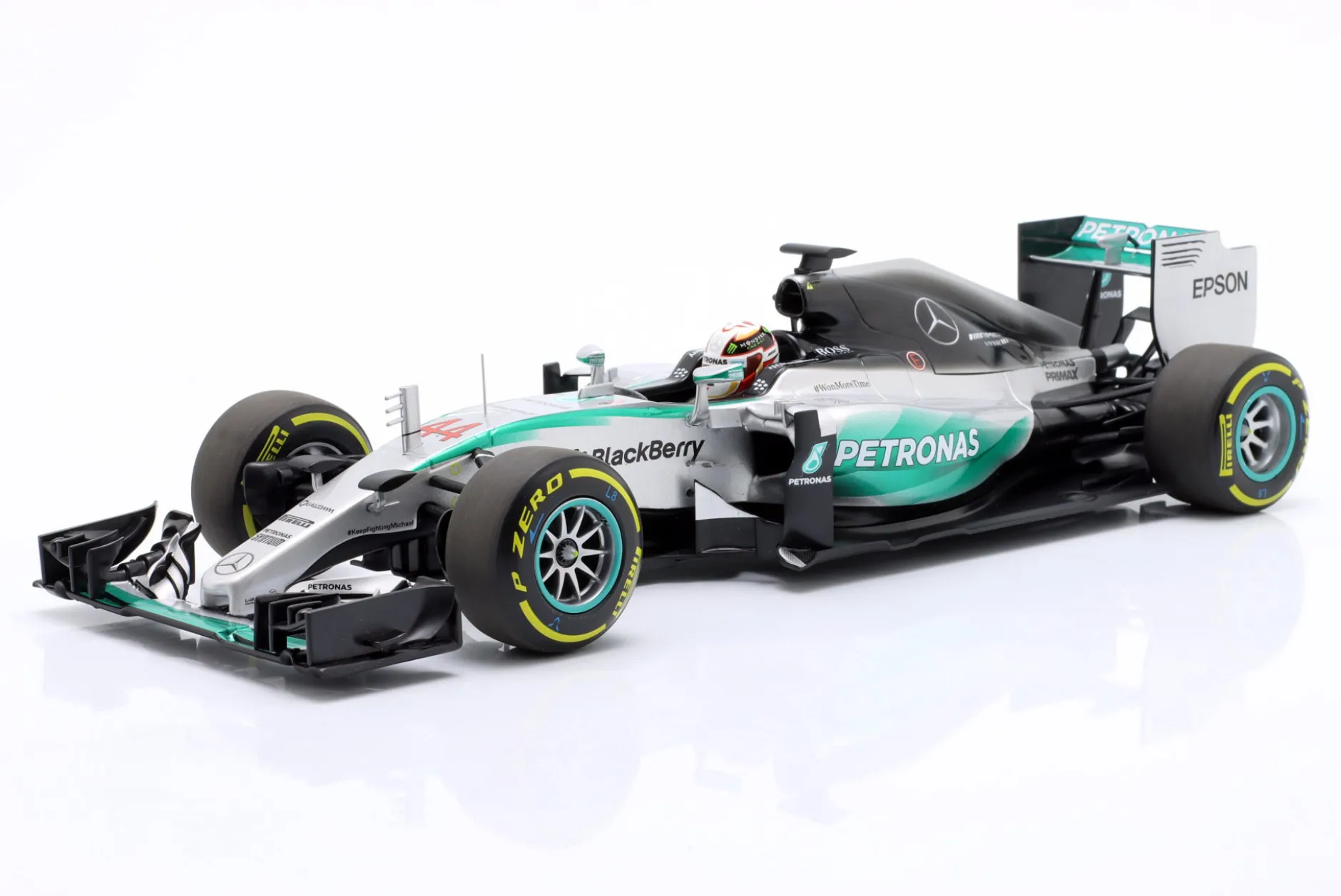 L. Hamilton Mercedes AMG W06 #44 Sieger USA GP Formel 1 Weltmeister 2015 1:18 Minichamps