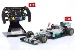 L. Hamilton Mercedes F1 W05 #44 Formel 1 Weltmeister 2014 Lenkrad 1:2 Minichamps