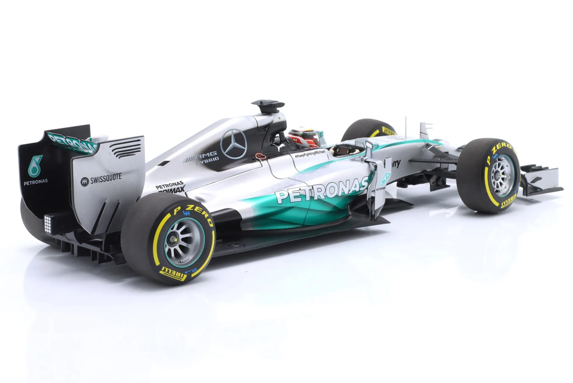 L. Hamilton Mercedes F1 W05 #44 Formel 1 Weltmeister 2014 1:18 Minichamps