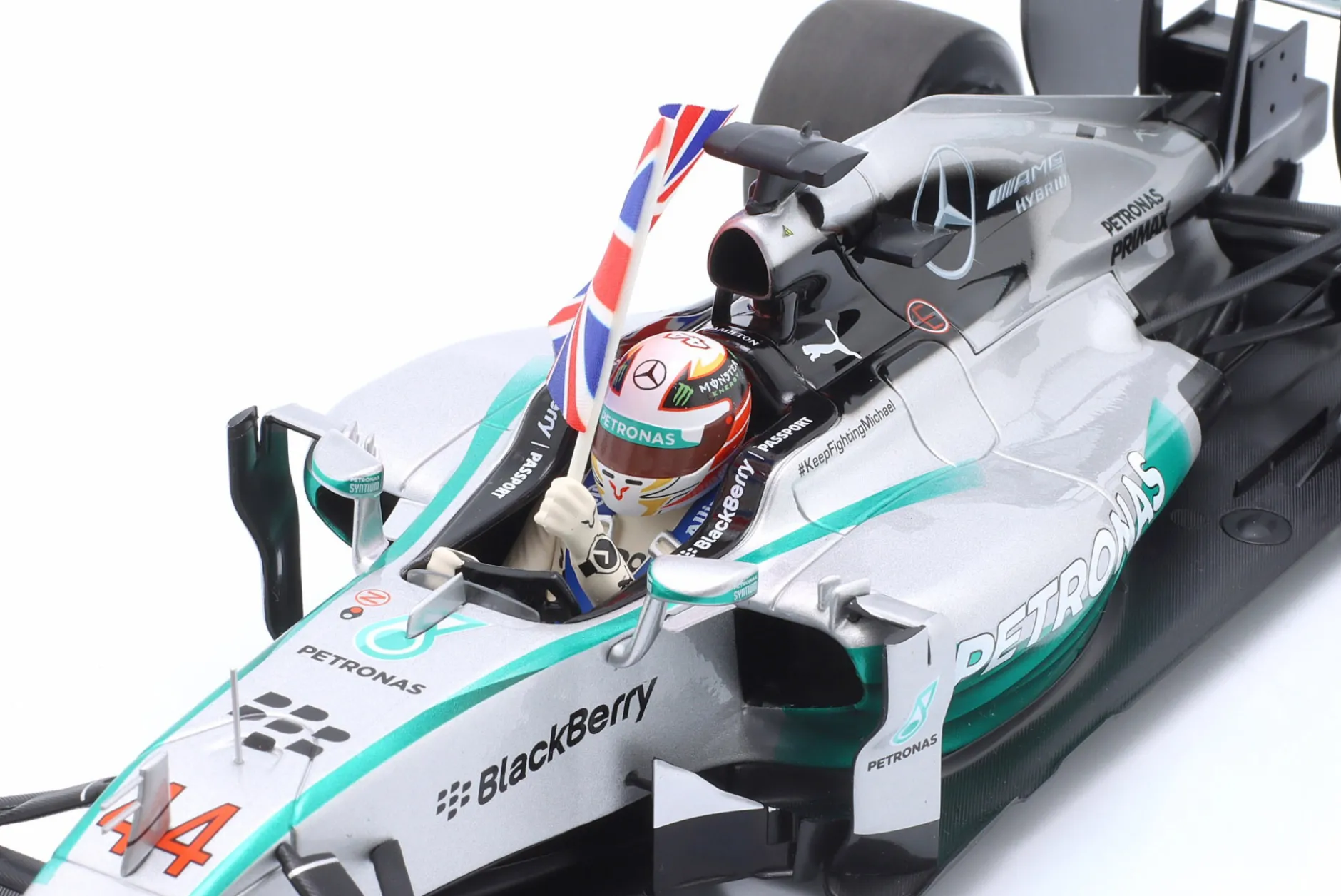 L. Hamilton Mercedes F1 W05 #44 Sieger Abu Dhabi GP Formel 1 Weltmeister 2014 1:18 Minichamps