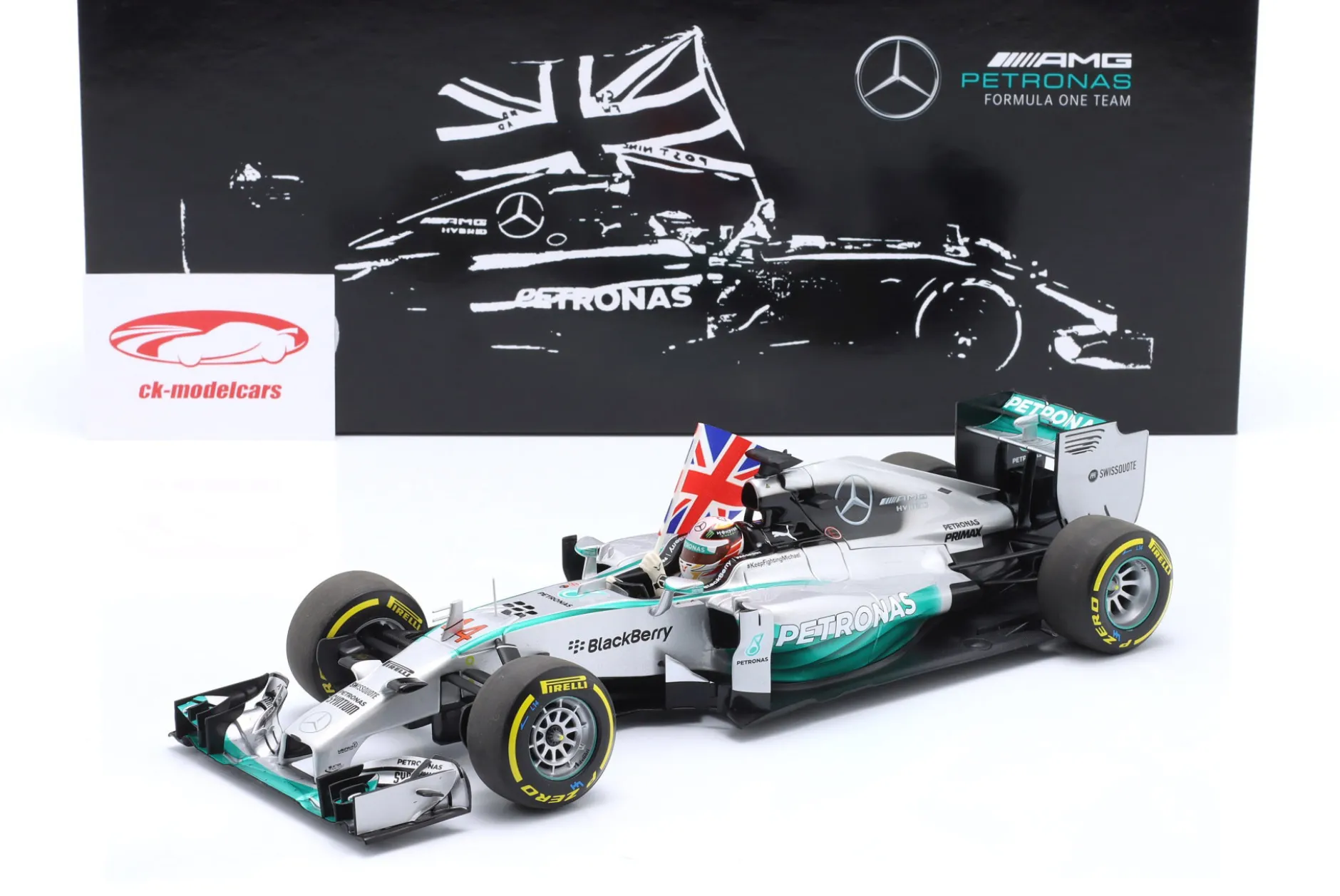 L. Hamilton Mercedes F1 W05 #44 Sieger Abu Dhabi GP Formel 1 Weltmeister 2014 1:18 Minichamps
