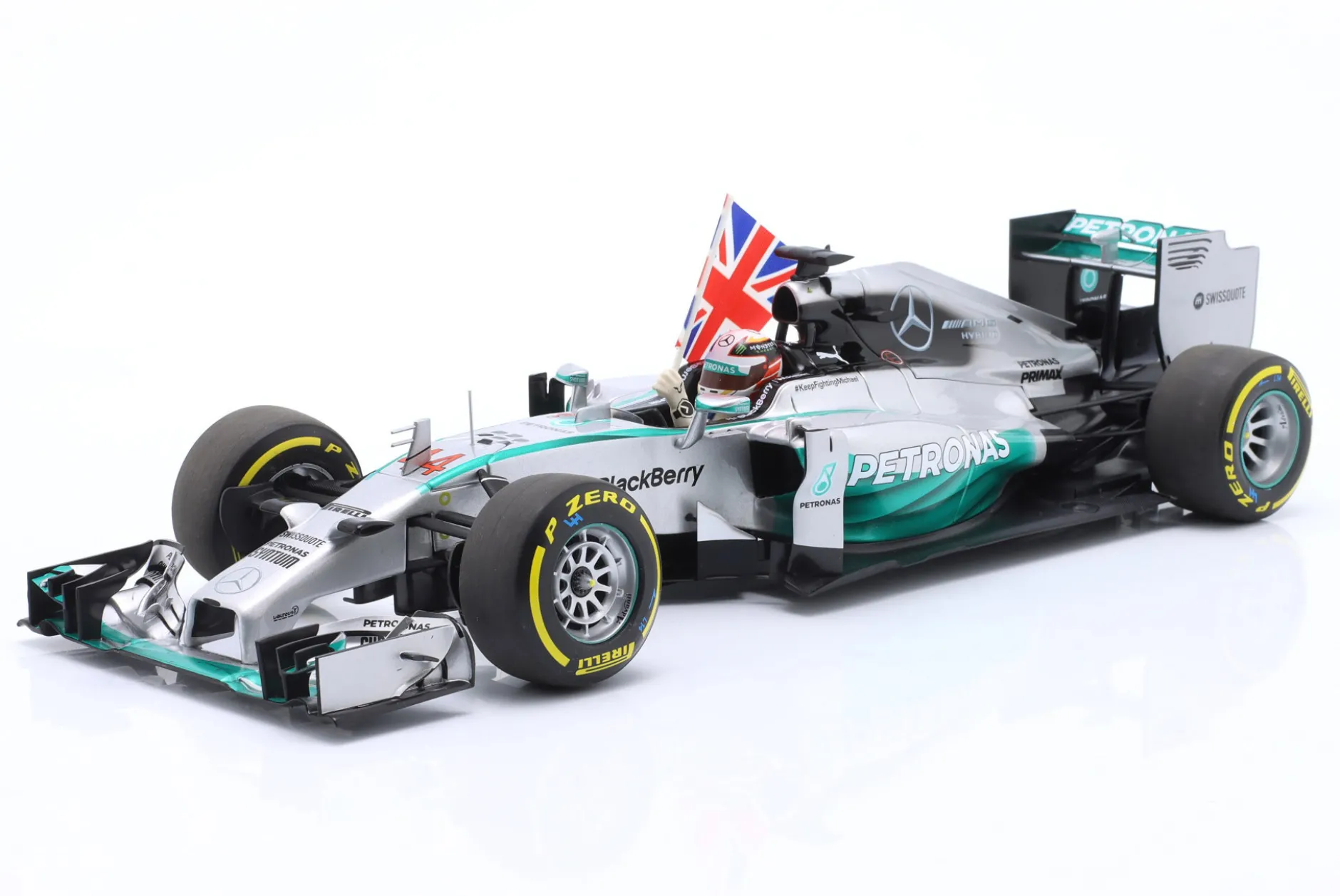 L. Hamilton Mercedes F1 W05 #44 Sieger Abu Dhabi GP Formel 1 Weltmeister 2014 1:18 Minichamps