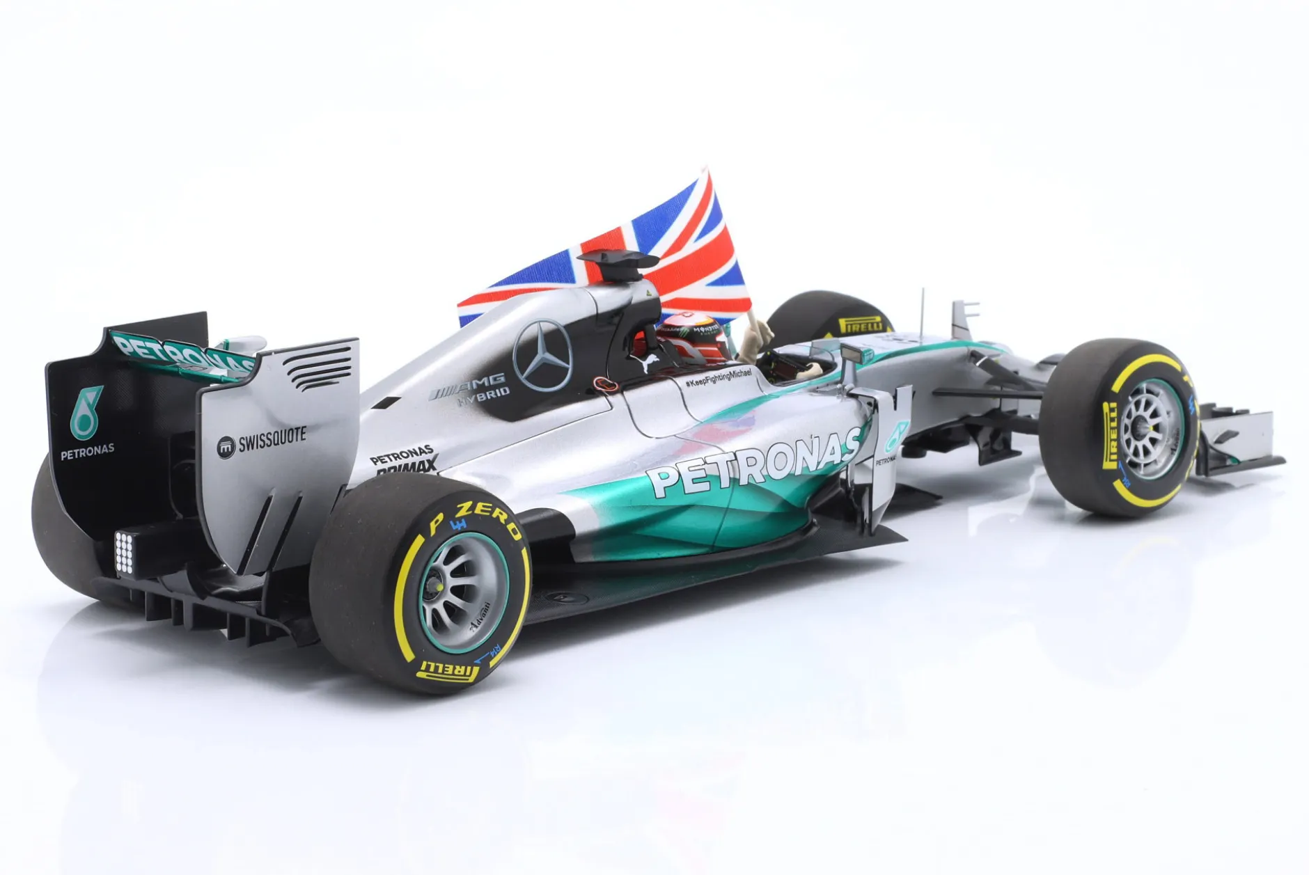 L. Hamilton Mercedes F1 W05 #44 Sieger Abu Dhabi GP Formel 1 Weltmeister 2014 1:18 Minichamps
