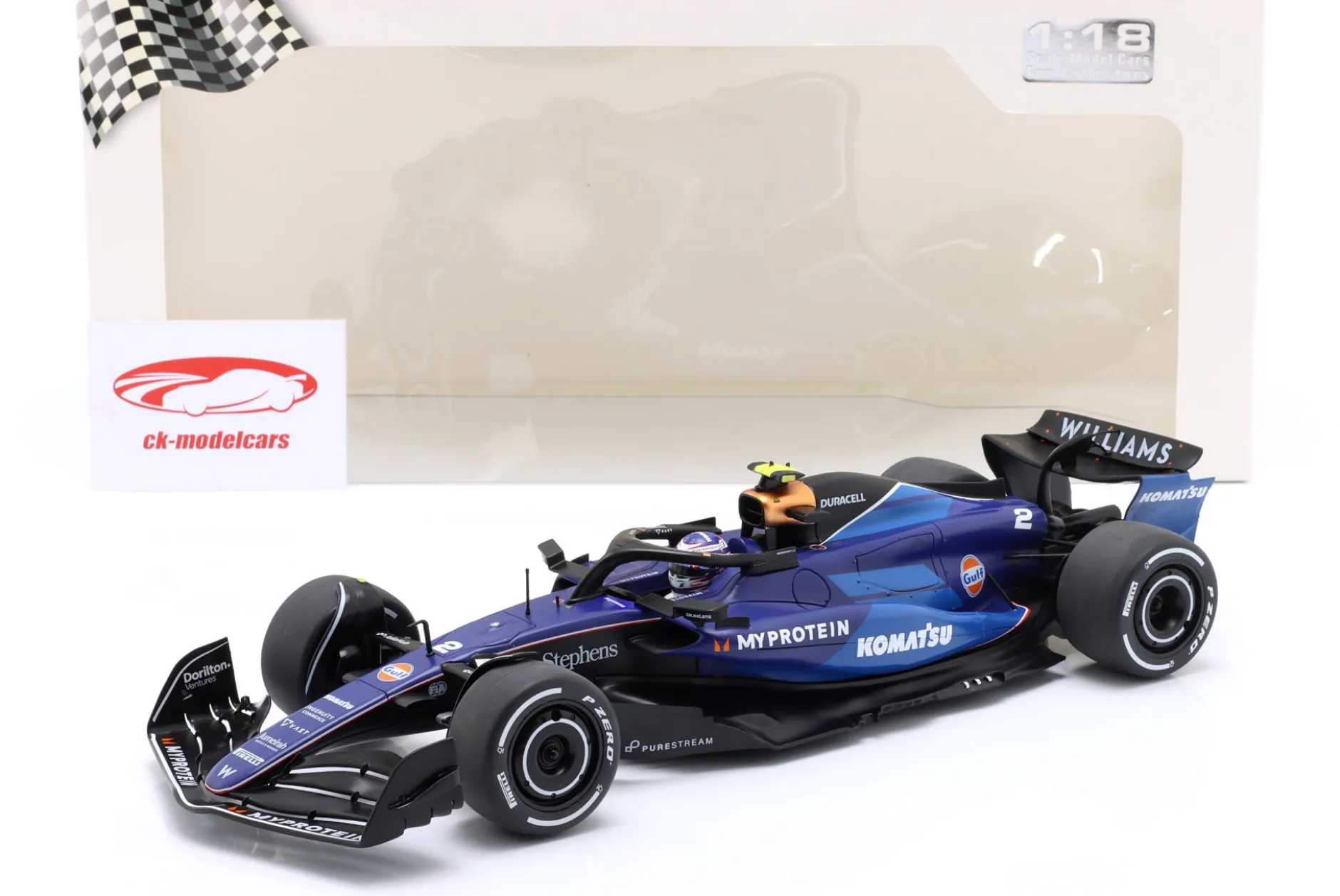 Logan Sargeant Williams FW46 #2 Saudi-Arabien GP Formel 1 2024 1:18 Solido
