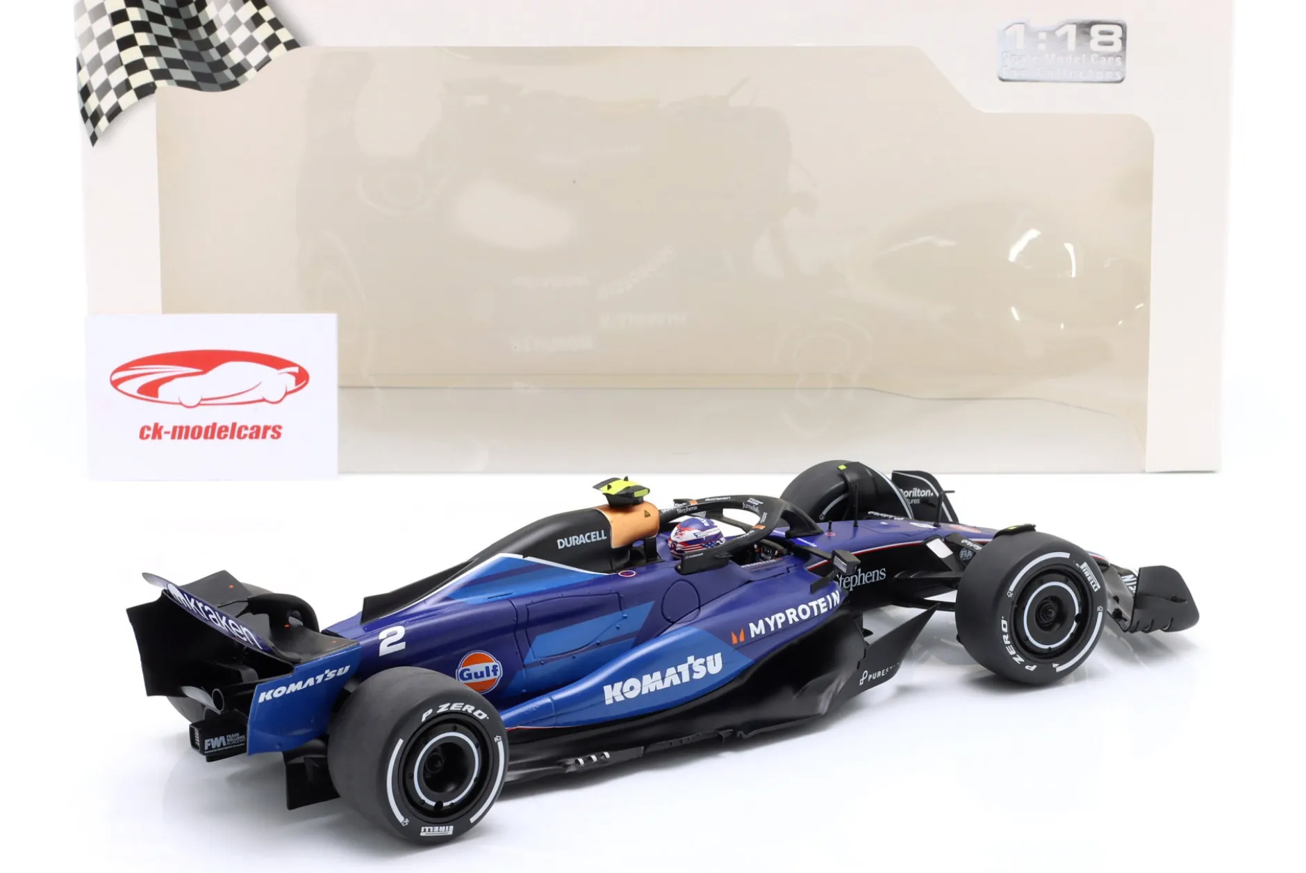 Logan Sargeant Williams FW46 #2 Saudi-Arabien GP Formel 1 2024 1:18 Solido