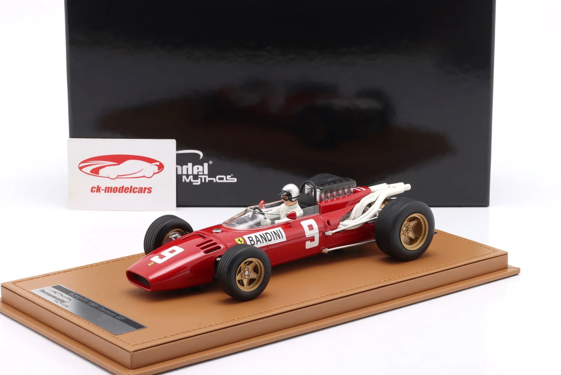 Lorenzo Bandini Ferrari 312/66 #9 6th Deutschland GP Formel 1 1966 1:18 Tecnomodel