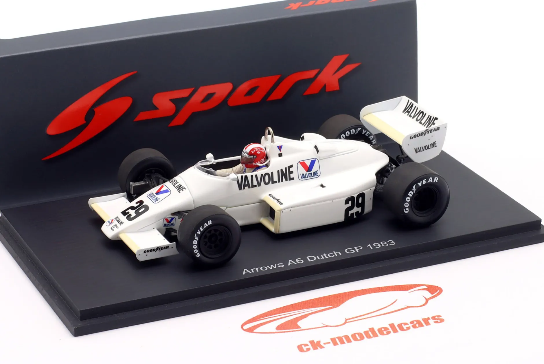 Marc Surer Arrows A6 #29 8th Niederlande GP Formel 1 1983 1:43 Spark