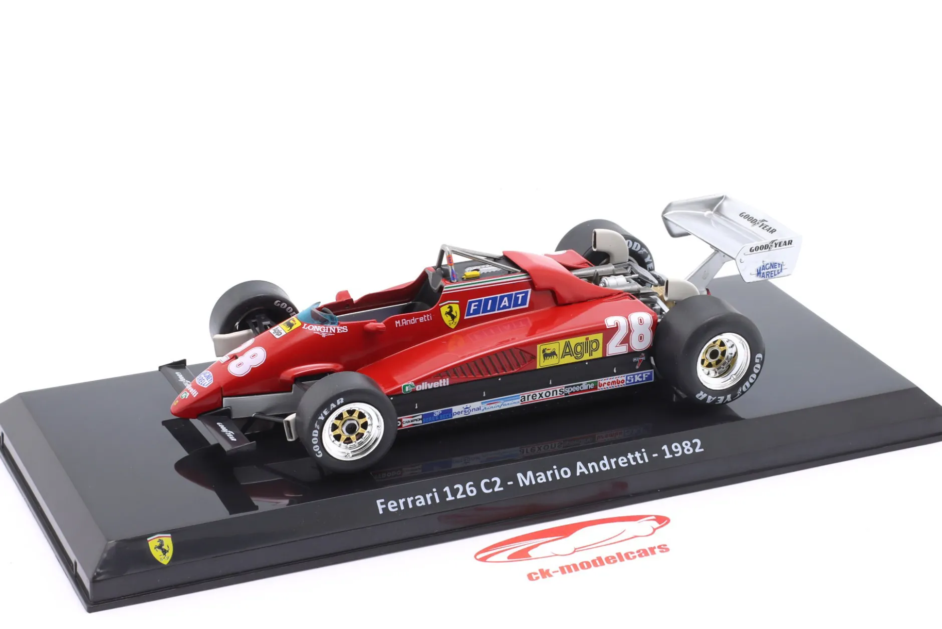 Mario Andretti Ferrari 126C2 #28 Formel 1 1982 1:24 Premium Collectibles