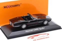 Maserati Ghibli Spyder Baujahr 1969 schwarz 1:43 Minichamps
