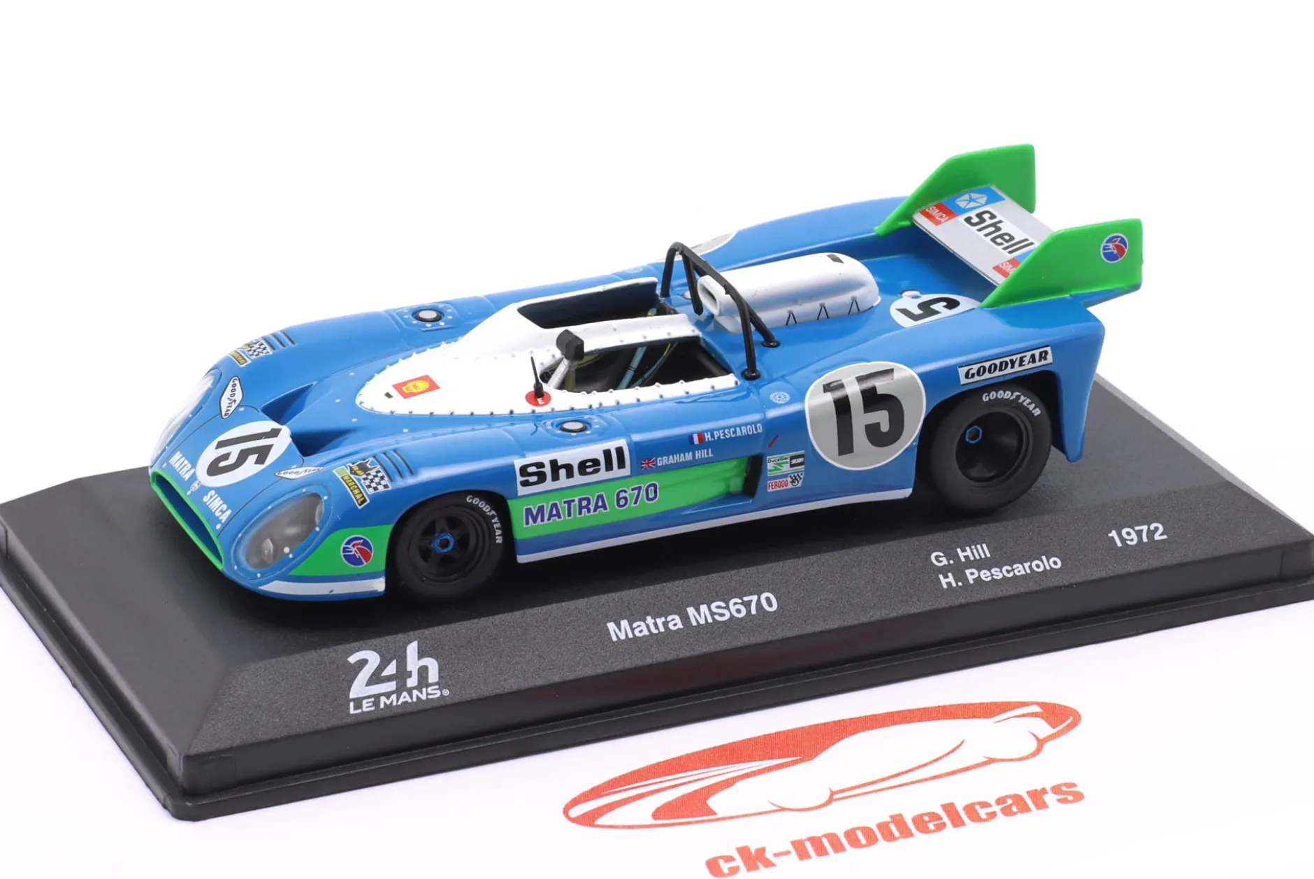 Matra MS670 #15 Sieger 24h LeMans 1972 Pescarolo, Hill 1:43 Altaya