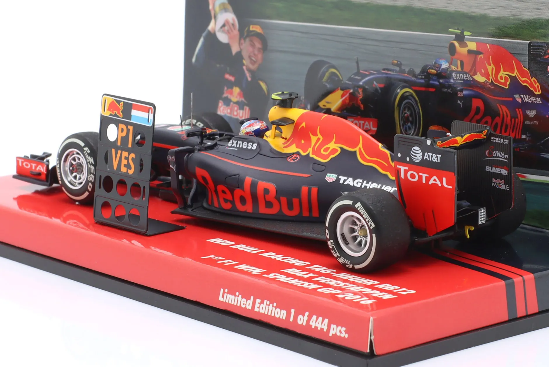 Max Verstappen Red Bull RB12 #33 First F1 Win Spanien GP Formel 1 2016 1:43 Minichamps