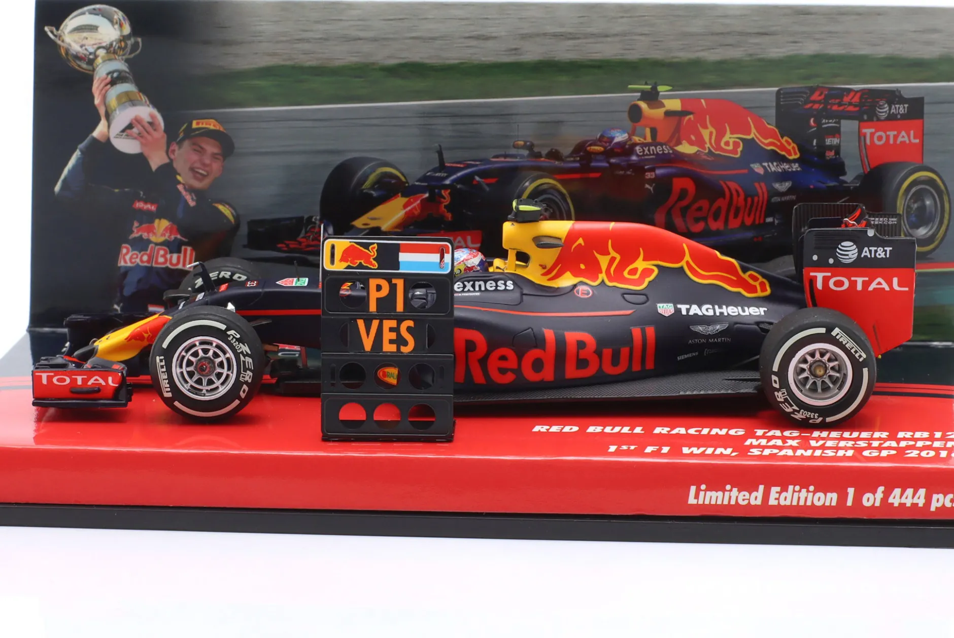 Max Verstappen Red Bull RB12 #33 First F1 Win Spanien GP Formel 1 2016 1:43 Minichamps