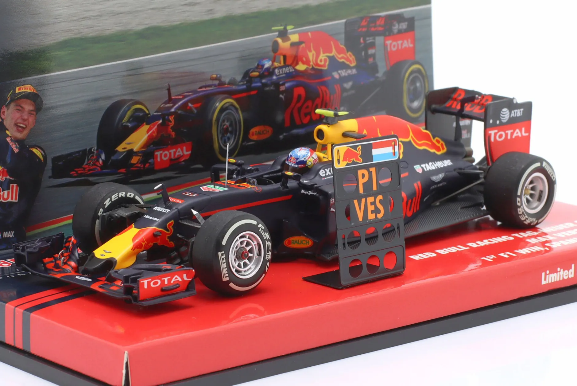 Max Verstappen Red Bull RB12 #33 First F1 Win Spanien GP Formel 1 2016 1:43 Minichamps