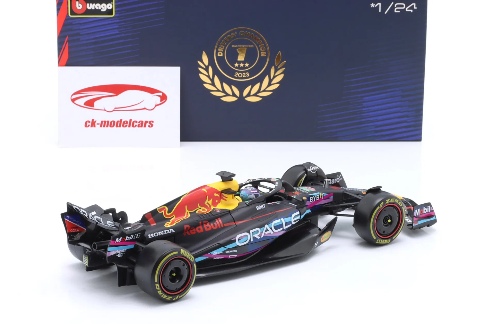 Max Verstappen Red Bull RB19 #1 Sieger Miami GP Formel 1 Weltmeister 2023 1:24 Bburago