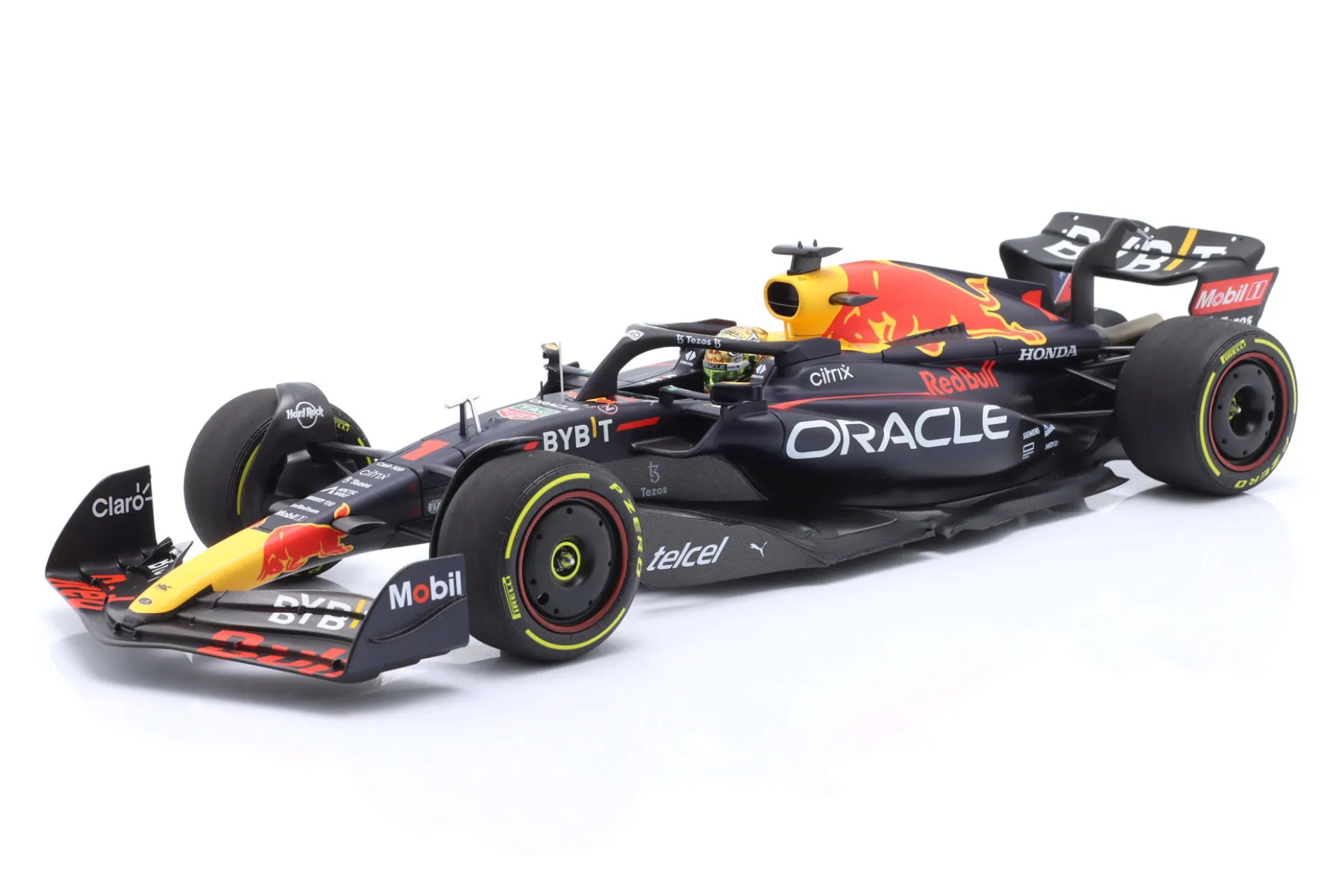 Max Verstappen Red Bull RB18 #1 Sieger Mexiko GP Formel 1 Weltmeister 2022 1:18 Minichamps