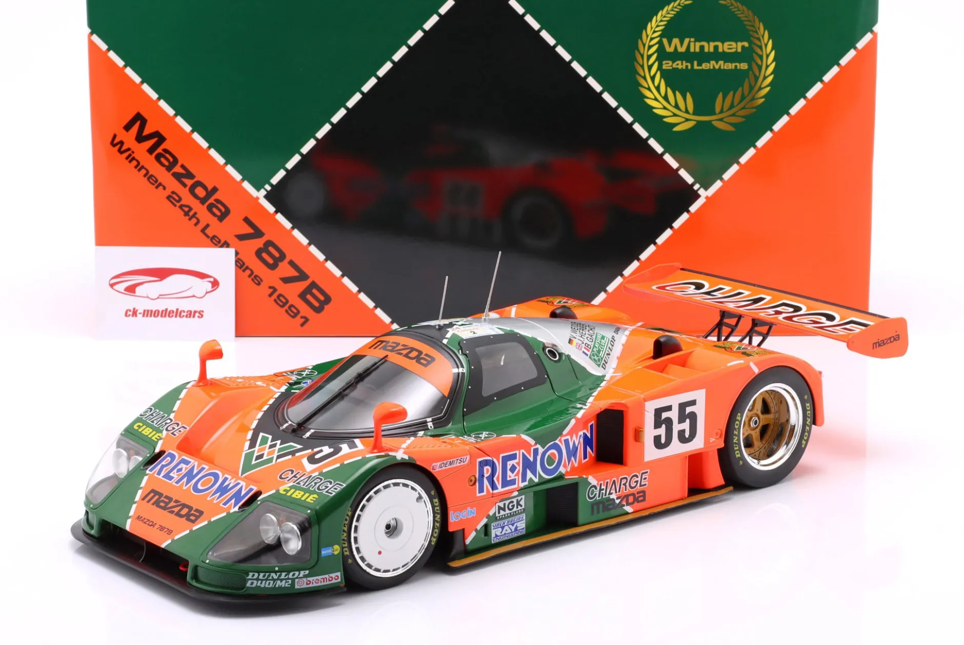 Mazda 787B #55 Sieger 24h LeMans 1991 Weidler, Herbert, Gachot 1:12 WERK83