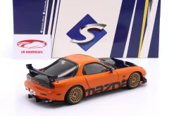 Mazda RX-7 Typ RS (FD3S) Baujahr 1999 orange / schwarz 1:18 Solido
