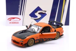 Mazda RX-7 Typ RS (FD3S) Baujahr 1999 orange / schwarz 1:18 Solido