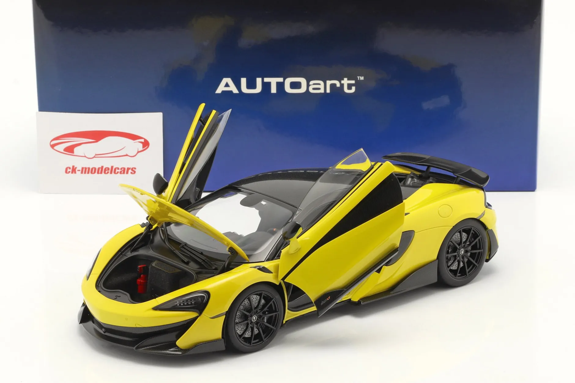 McLaren 600LT Baujahr 2019 sicilian gelb 1:18 AUTOart