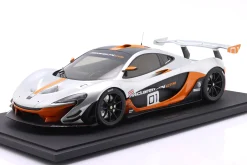 McLaren P1 GTR Pebble Beach 2014 grau / orange / schwarz 1:8 GT-Spirit