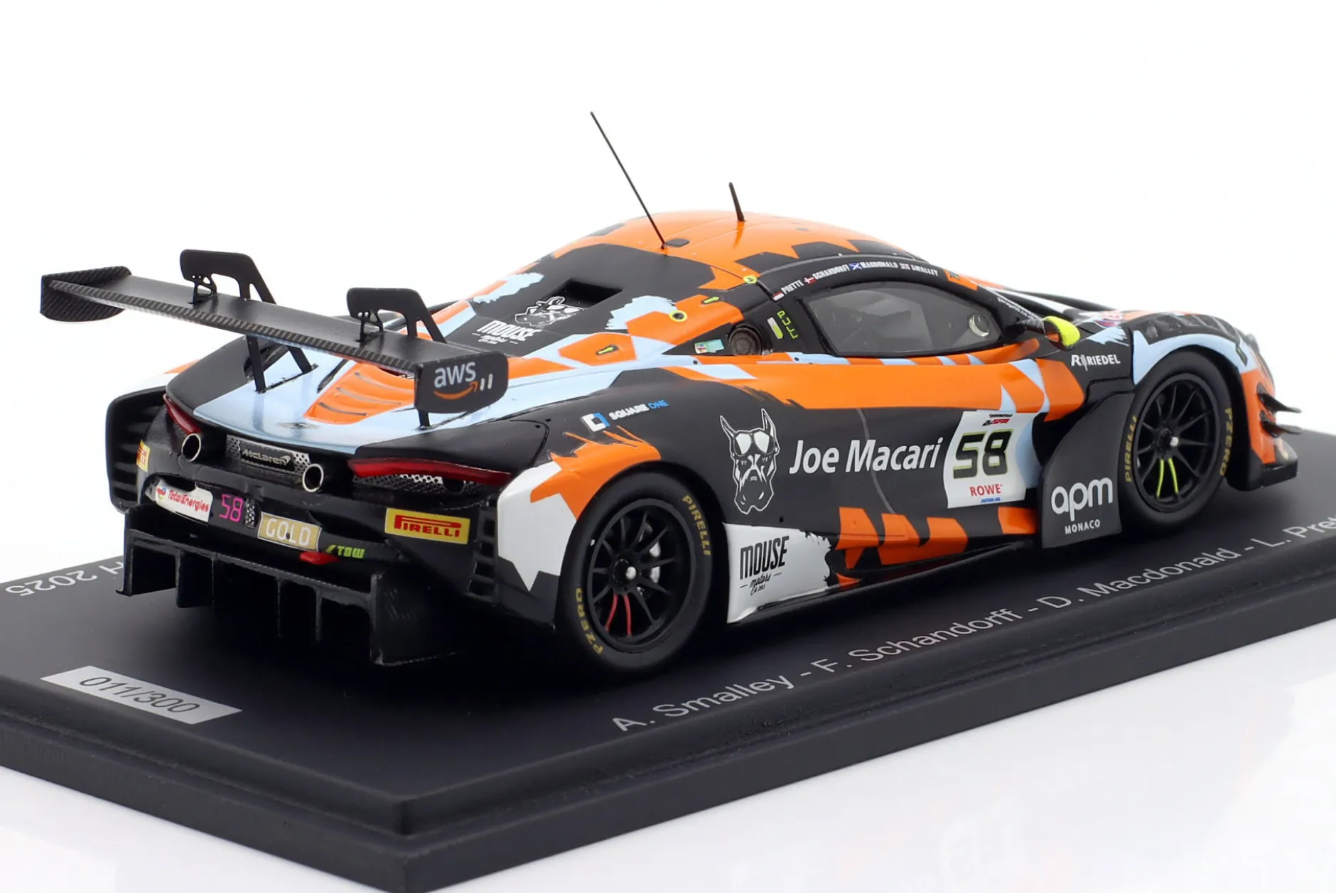 McLaren 720S GT3 Evo #58 24h Spa 2025 Garage 59 1:43 Spark