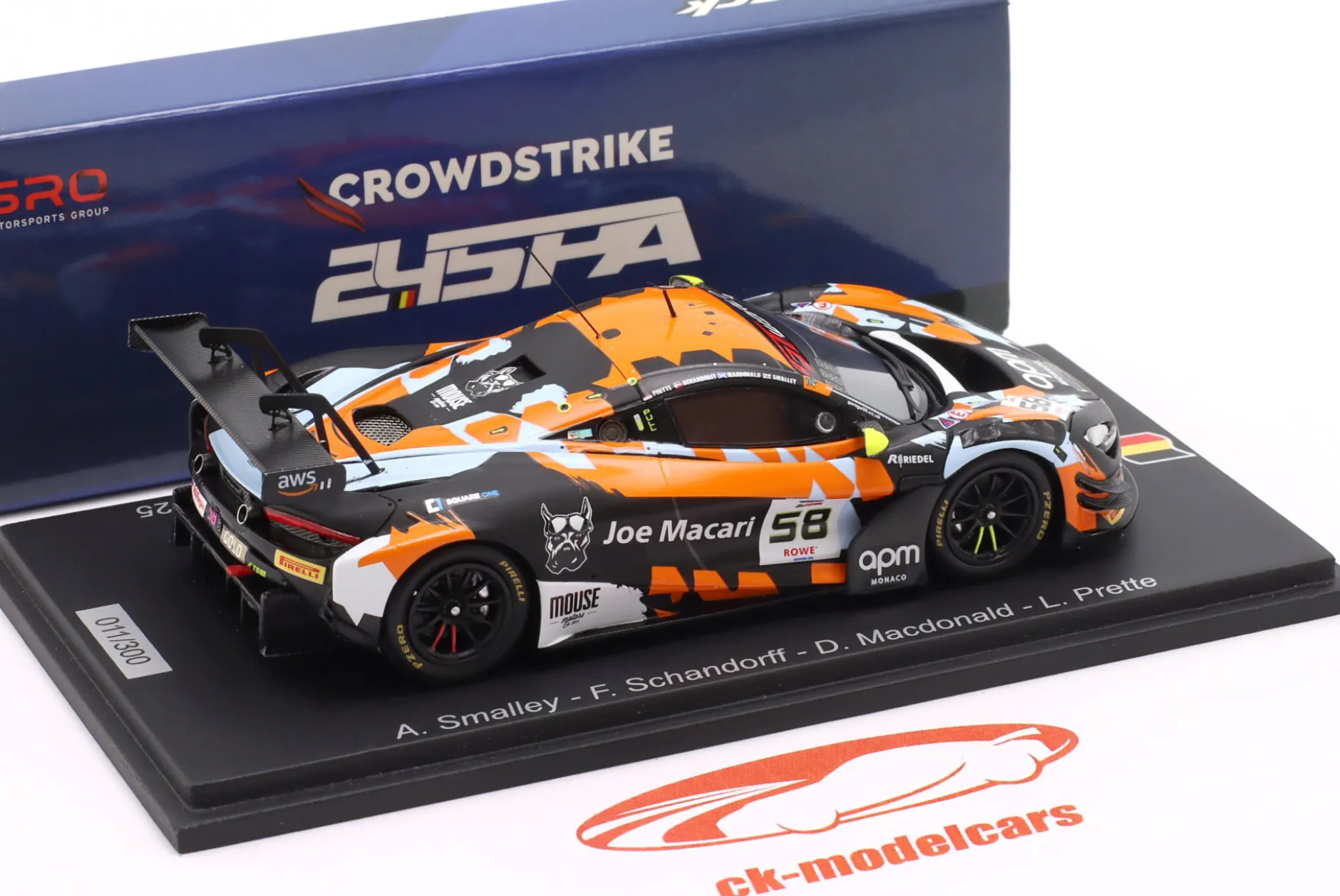 McLaren 720S GT3 Evo #58 24h Spa 2025 Garage 59 1:43 Spark