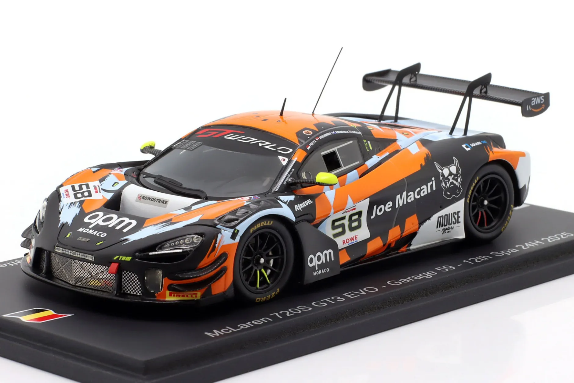 McLaren 720S GT3 Evo #58 24h Spa 2025 Garage 59 1:43 Spark