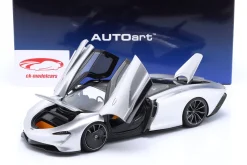McLaren Speedtail Baujahr 2020 supernova silber 1:18 AUTOart