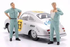 Mechaniker mit blauem Overall skeptisch - Figur 1:18 Figurenmanufaktur