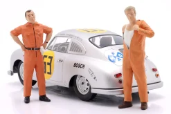 Mechaniker mit orangem Overall zieht sich an - Figur 1:18 Figurenmanufaktur