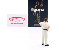 Mechaniker mit weißem Overall skeptisch - Figur 1:18 Figurenmanufaktur