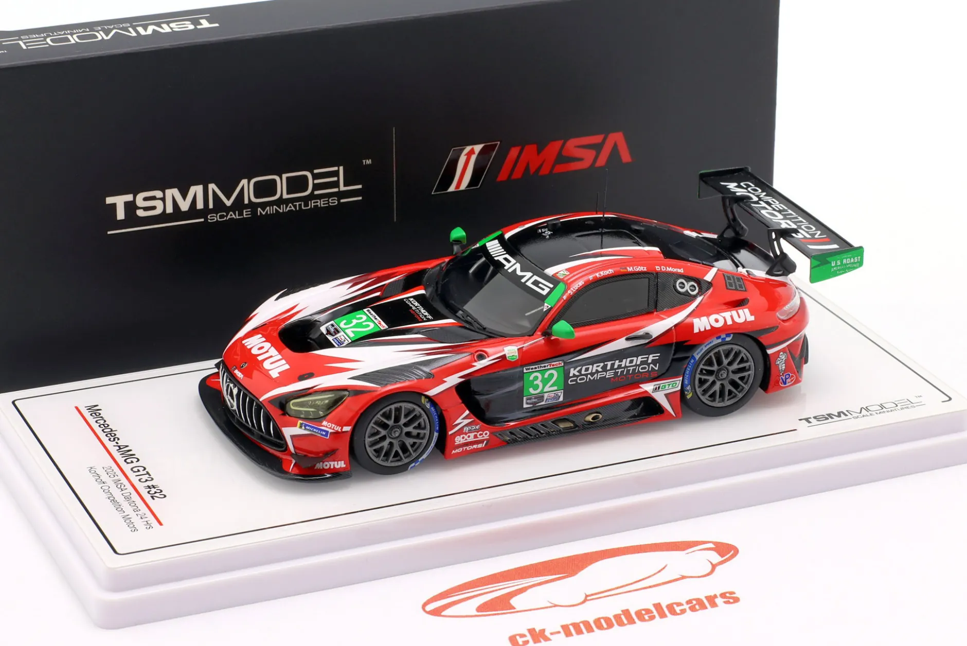 Mercedes-AMG GT3 Evo #32 24h Daytona 2025 Korthoff Competition Motors 1:43 TrueScale