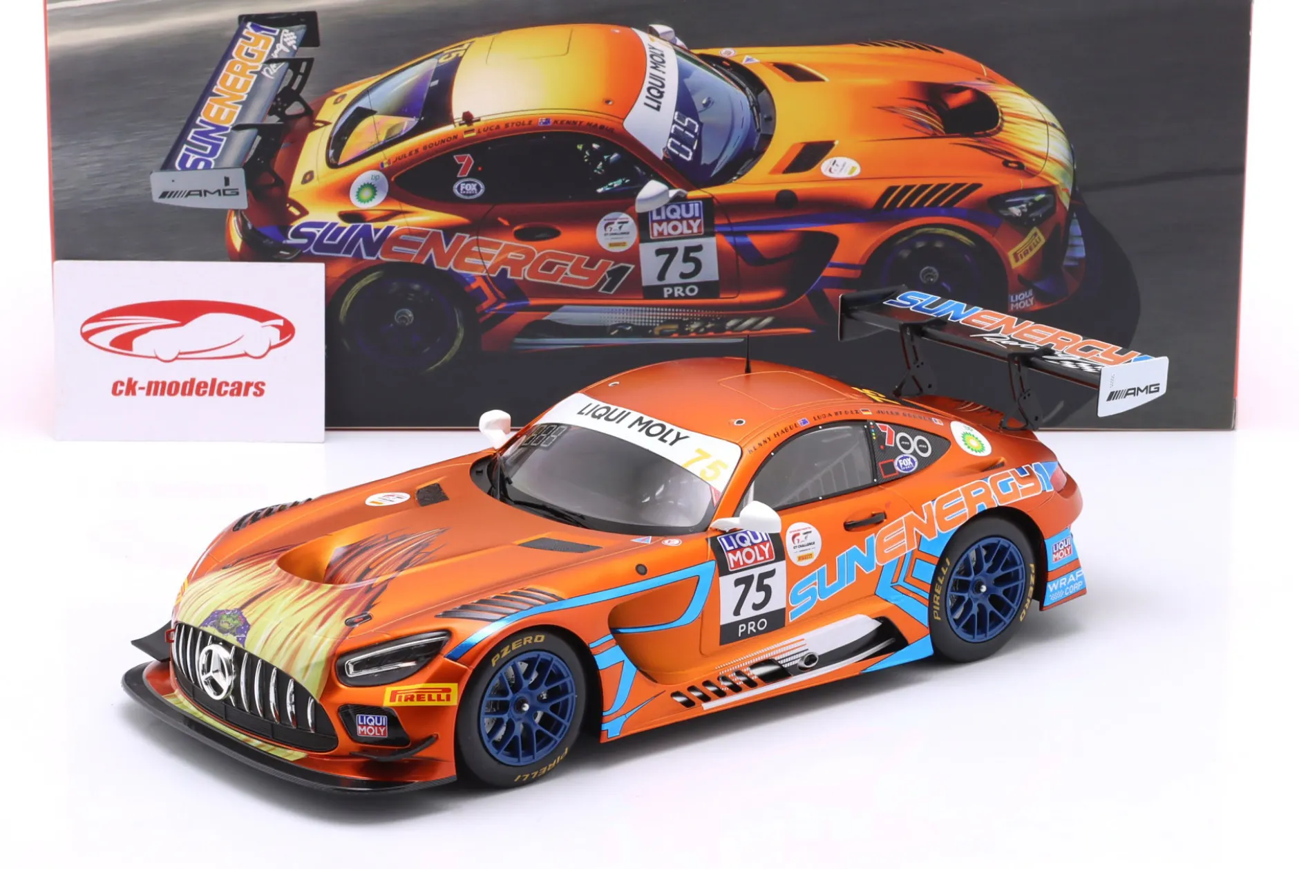 Mercedes-AMG GT3 Evo #75 Sieger 12h Bathurst 2023 SunEnergy1 1:18 Ixo