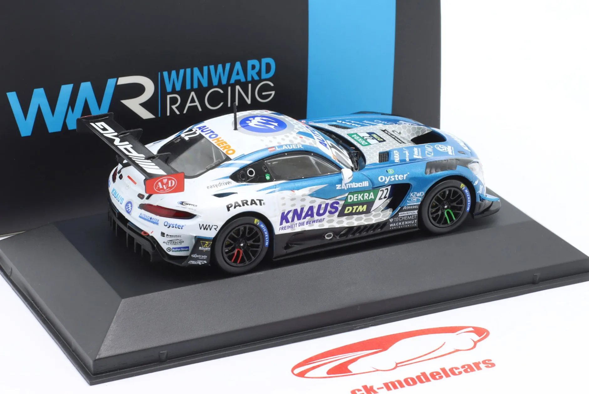 Mercedes-AMG GT3 Evo #22 Sieger Rennen 1 DTM Hockenheim 2022 L. Auer 1:43 Ixo